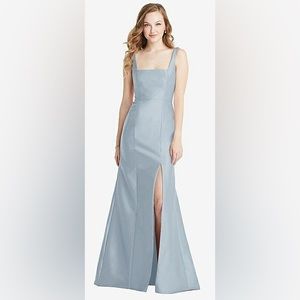 Designer: Dessy Group BB135 Satin Twill, Color: Mist, Size 4